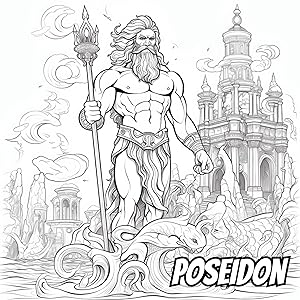 Greek gods and goddesses coloring book unleashed brushstrokes books