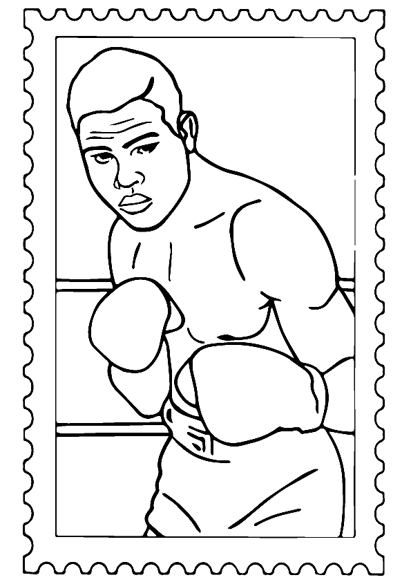 Boxing coloring pages printable for free download