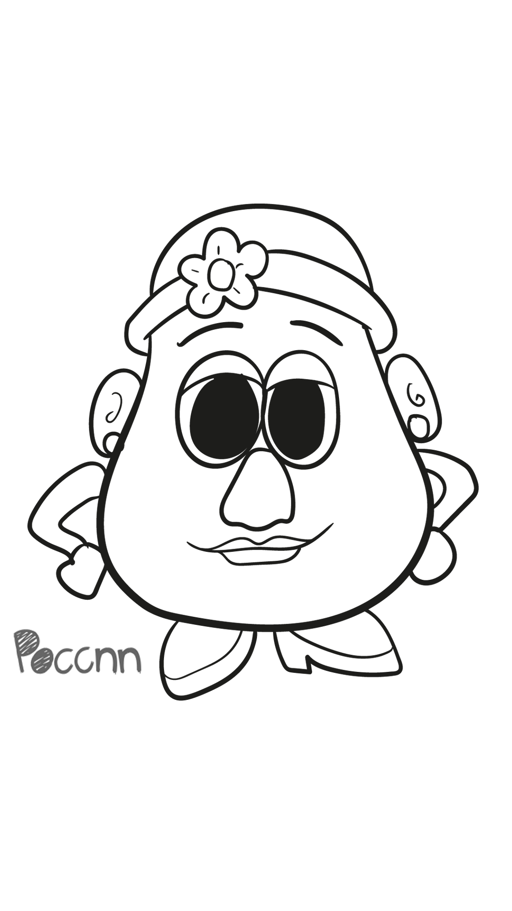 Cute mrs potato head to color toy story by poccnnindustries on