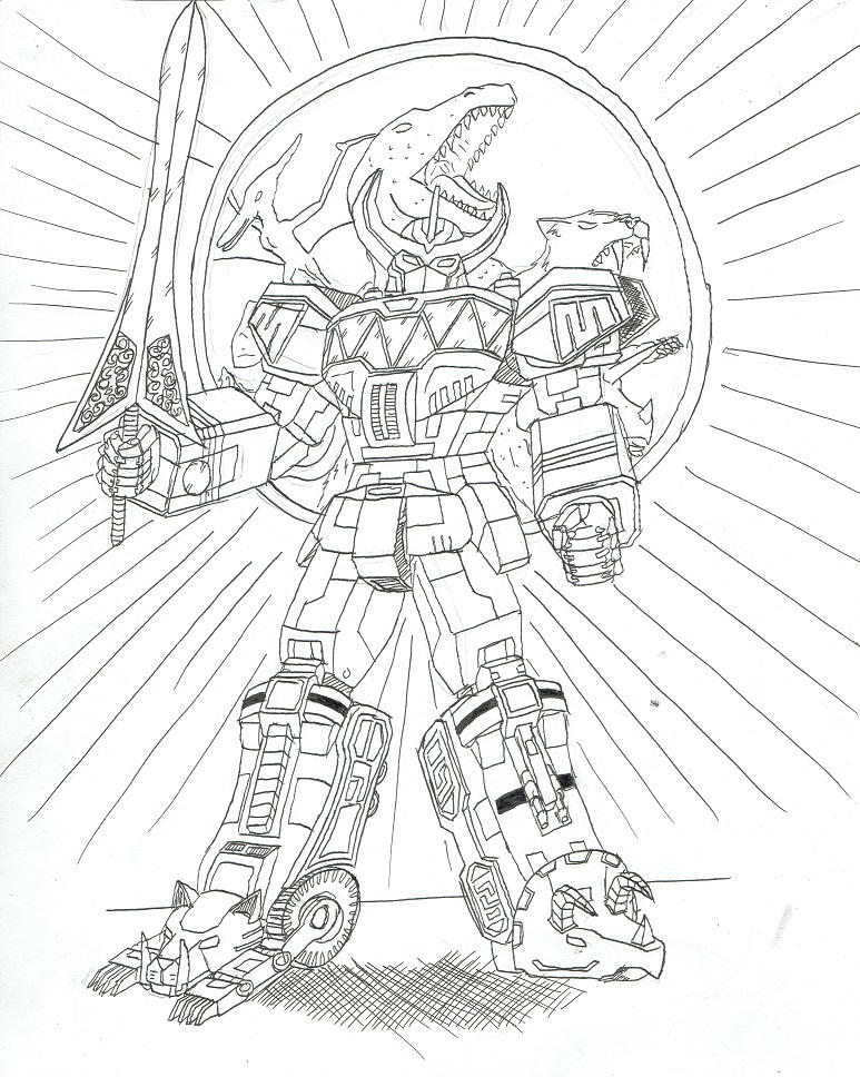 Power rangers megazordline art by nghtmar on