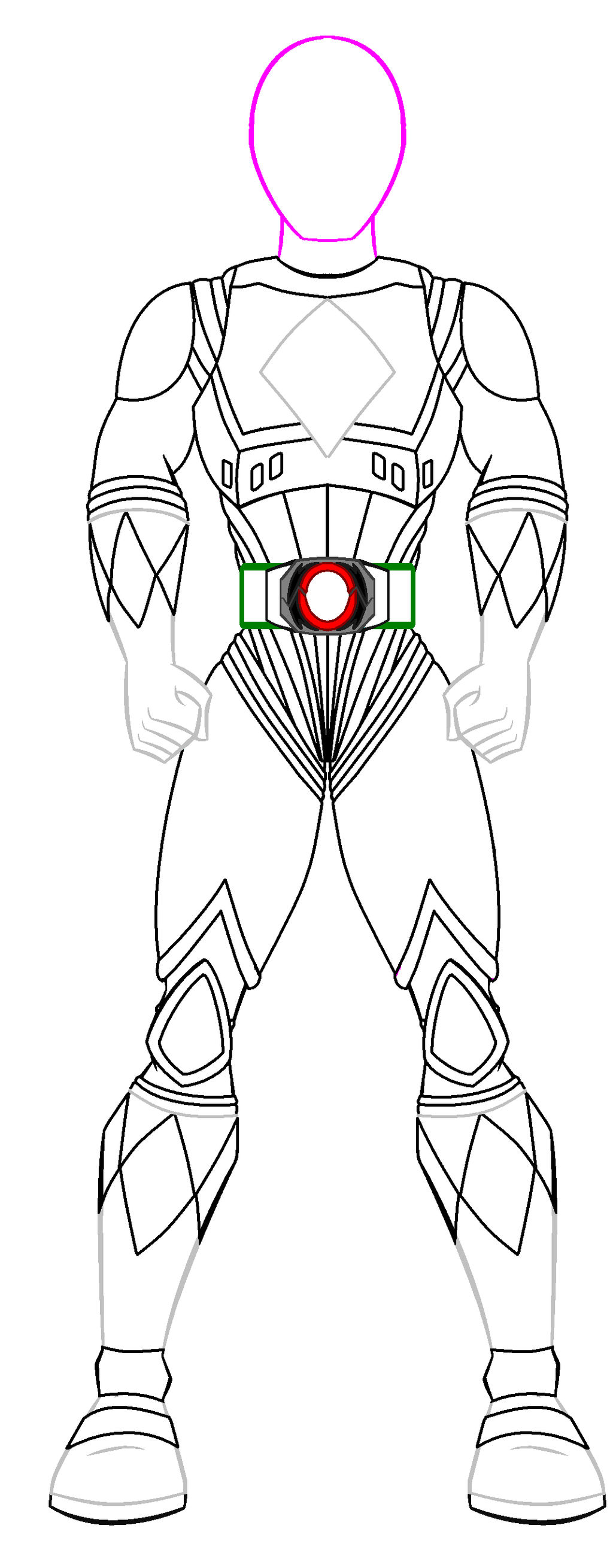 Mmpr movie outline boy by powerrangersworld on