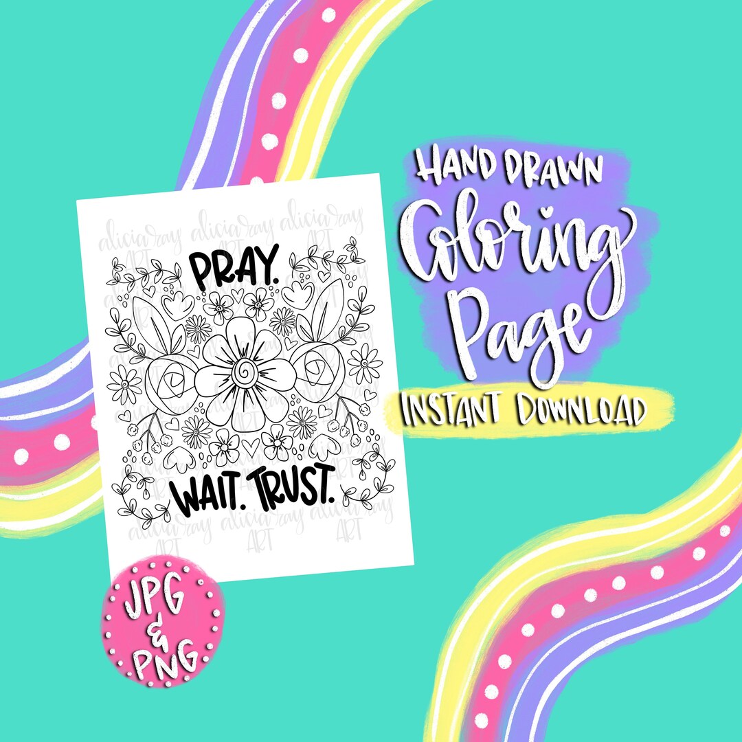 Buy christian coloring page digital download hand drawn online in india