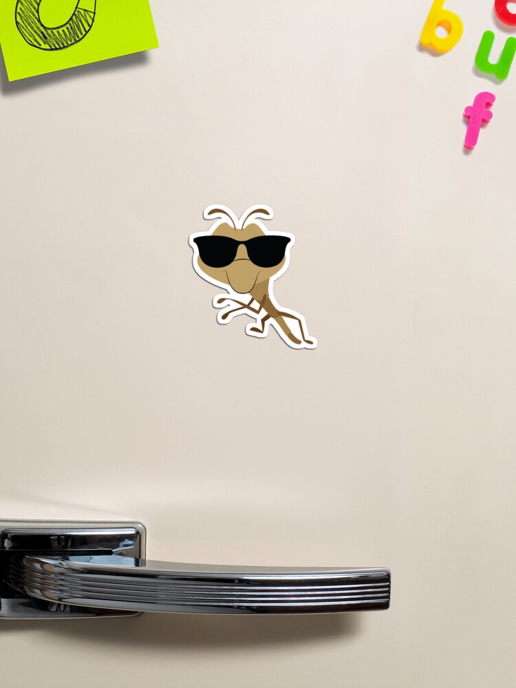 Praying mantis emoji magnet for sale by hippoemo