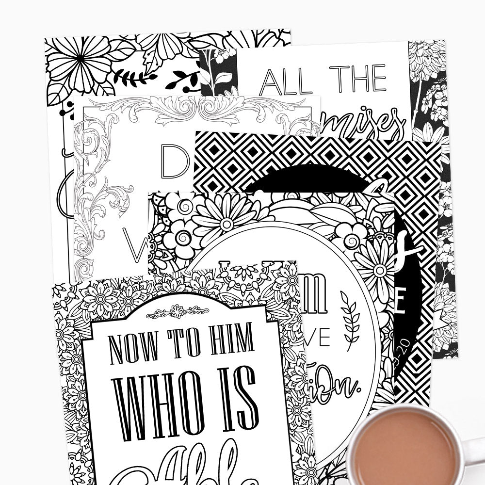 Praying the promises of the cross coloring sheets pack of â arabah joy blog