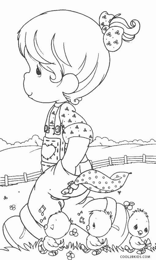 Free printable precious moments coloring pages for kids
