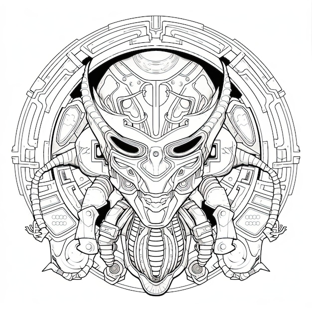 Premium ai image animal mandala coloring pages for stress relief