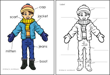 Keeping warm winter clothing riddles rhyme game and more