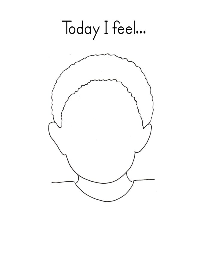 Emotions coloring sheet worksheets