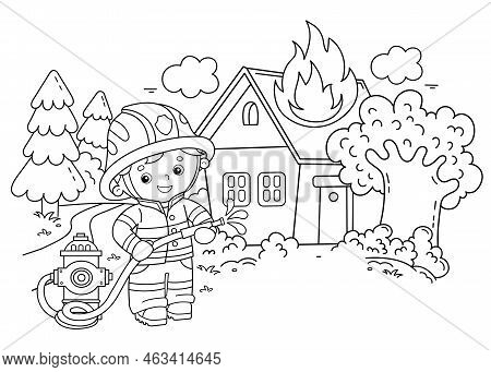 Coloring page outline vector photo free trial bigstock
