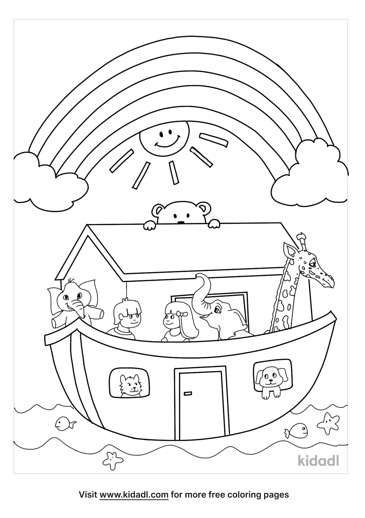 Free noahs ark coloring page coloring page printables