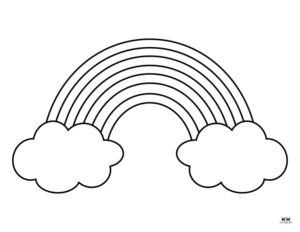 Rainbow coloring pages