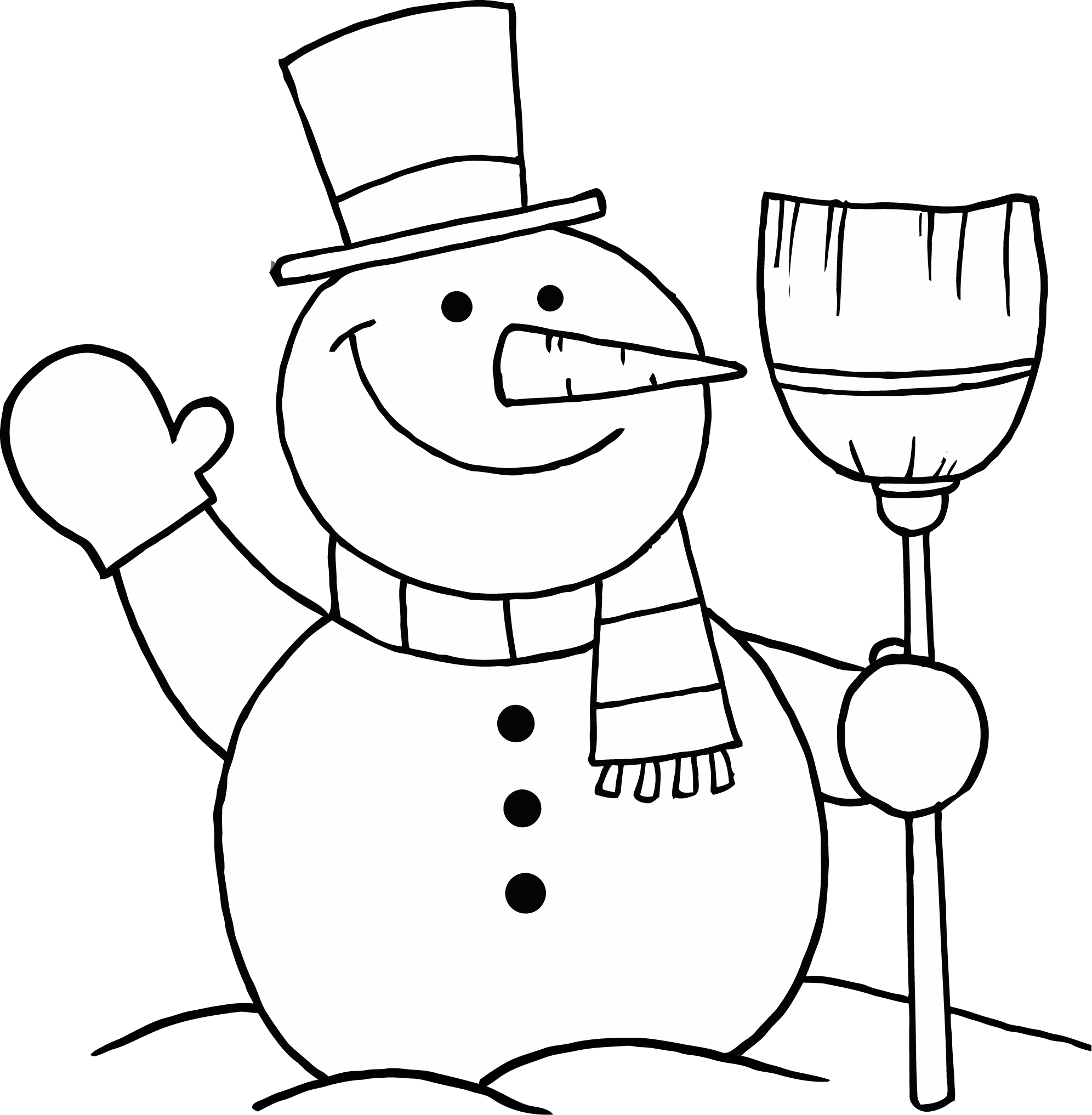 Freechristmassnowmancoloringpagesforkids crafts and worksheets for preschooltoddler and kindergarten