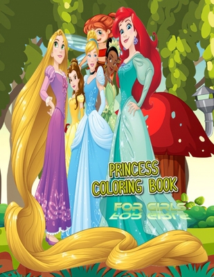 Princess coloring book for girls great coloring pages princess ariel princess ana princess elsa princess snow white