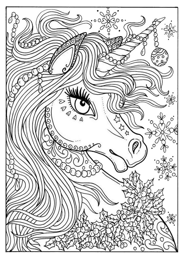 Coloring pages cute unicorn coloring pages for adult