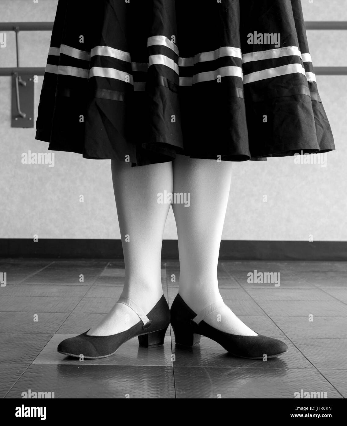Baile de ballet imãgen de stock en blanco y negro