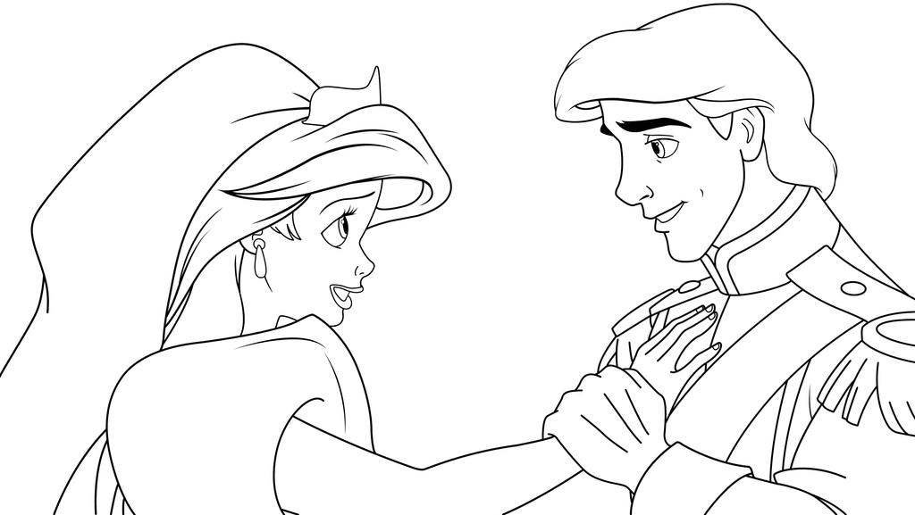 Princess ariel and prince eric by fringuella on