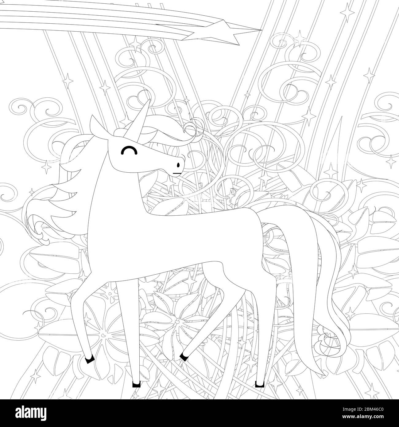 Coloring unicorn hi