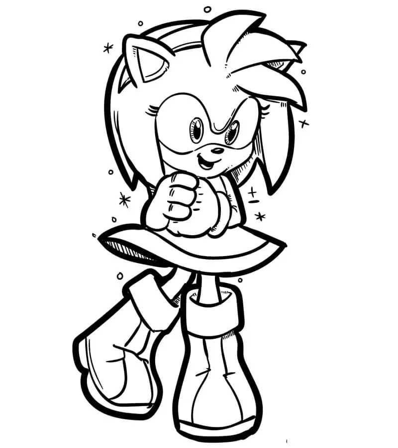 Amy rose malvorlagen