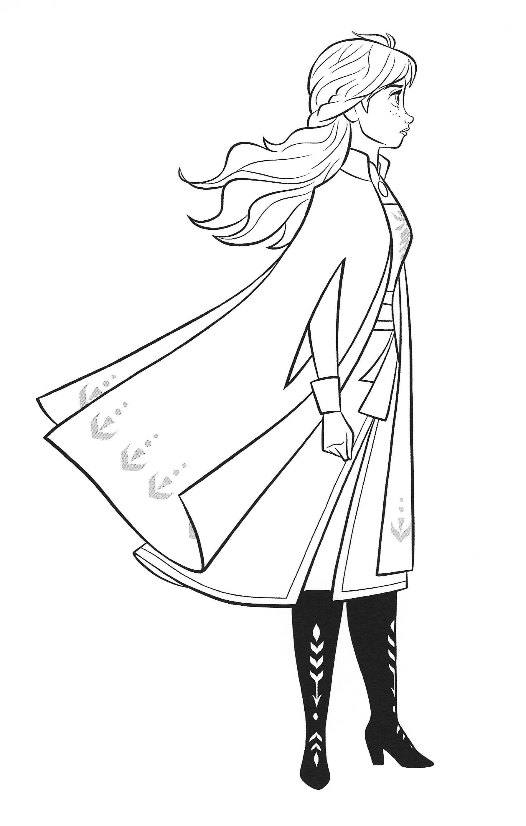 New frozen coloring pages with anna