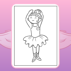 Ballerina coloring book for girls ages