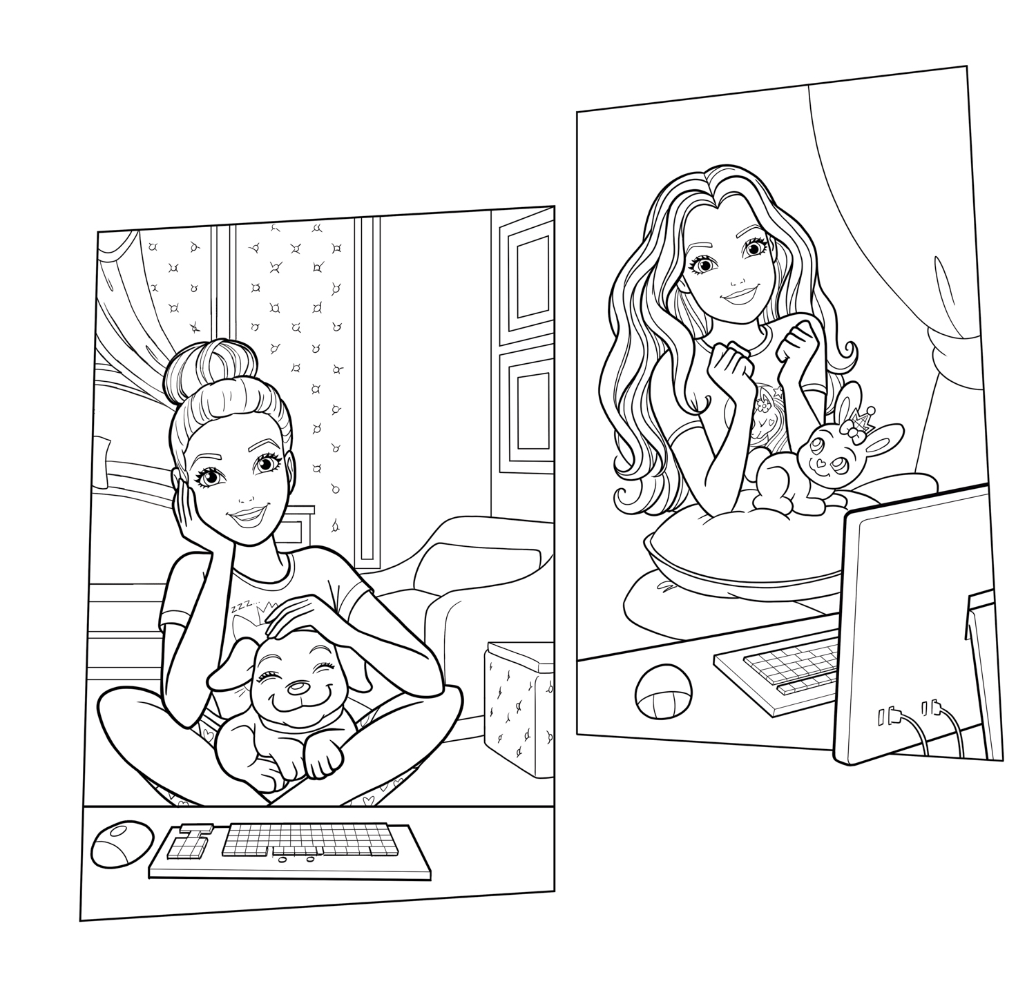 Barbie princess adventure coloring pages