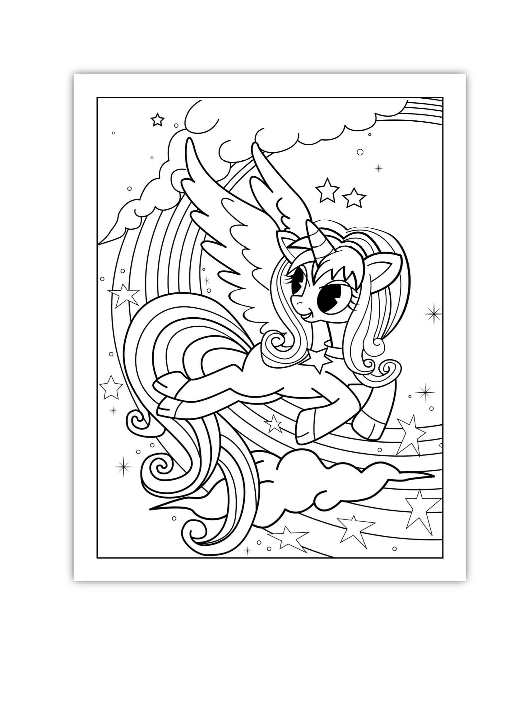 Cute unicorn coloring pages for kids made by teachers
