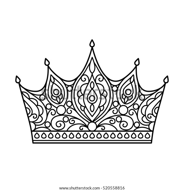 Adult crown coloring pages images stock photos d objects vectors