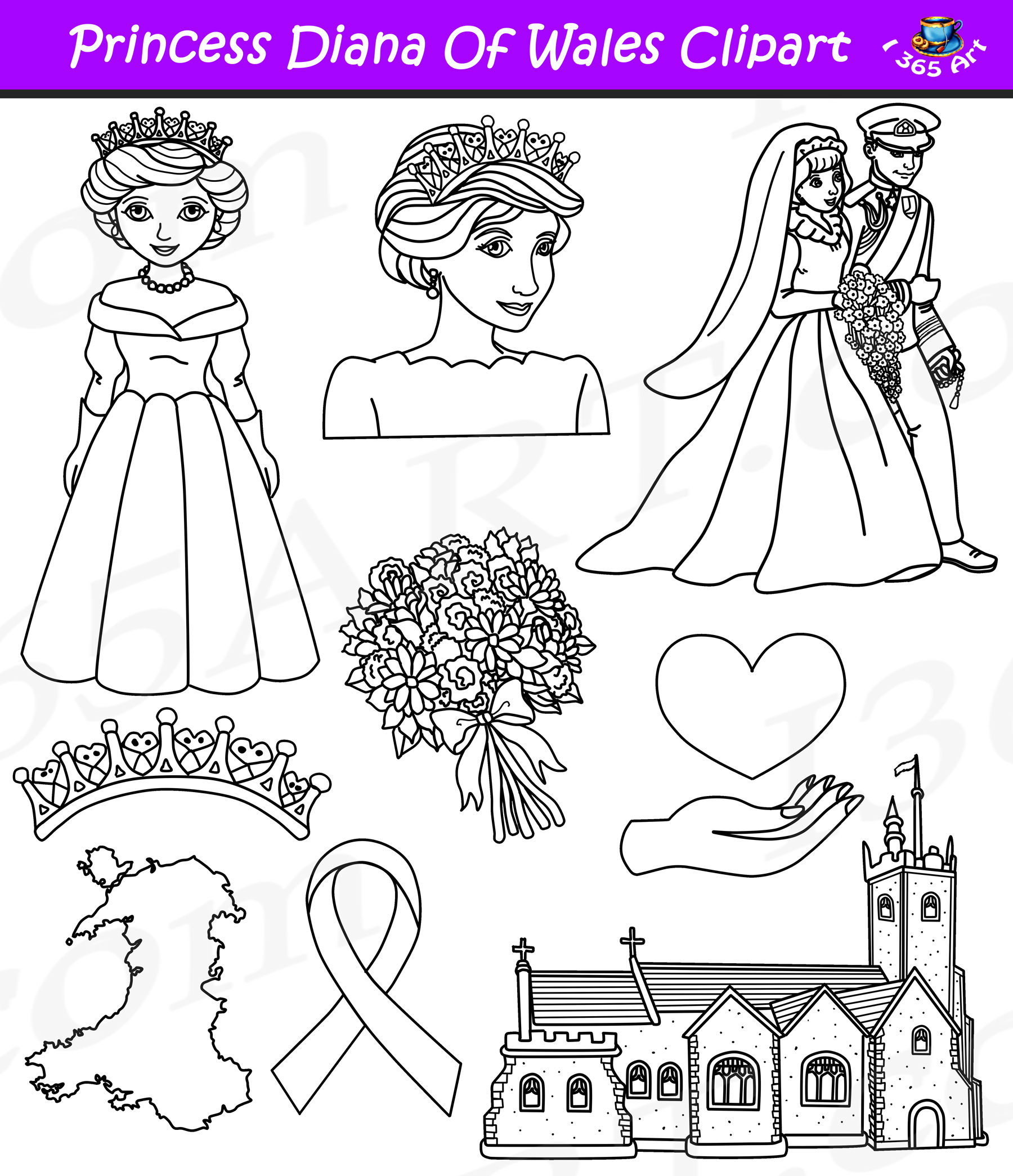 Princess diana clipart