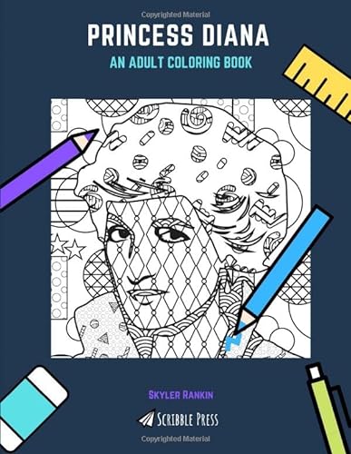 Princess diana an adult loring book a princess diana loring book for adults