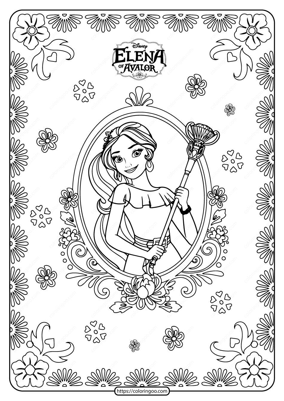 Printable princess elena of avalor coloring pages disney coloring pages princess printables coloring pages