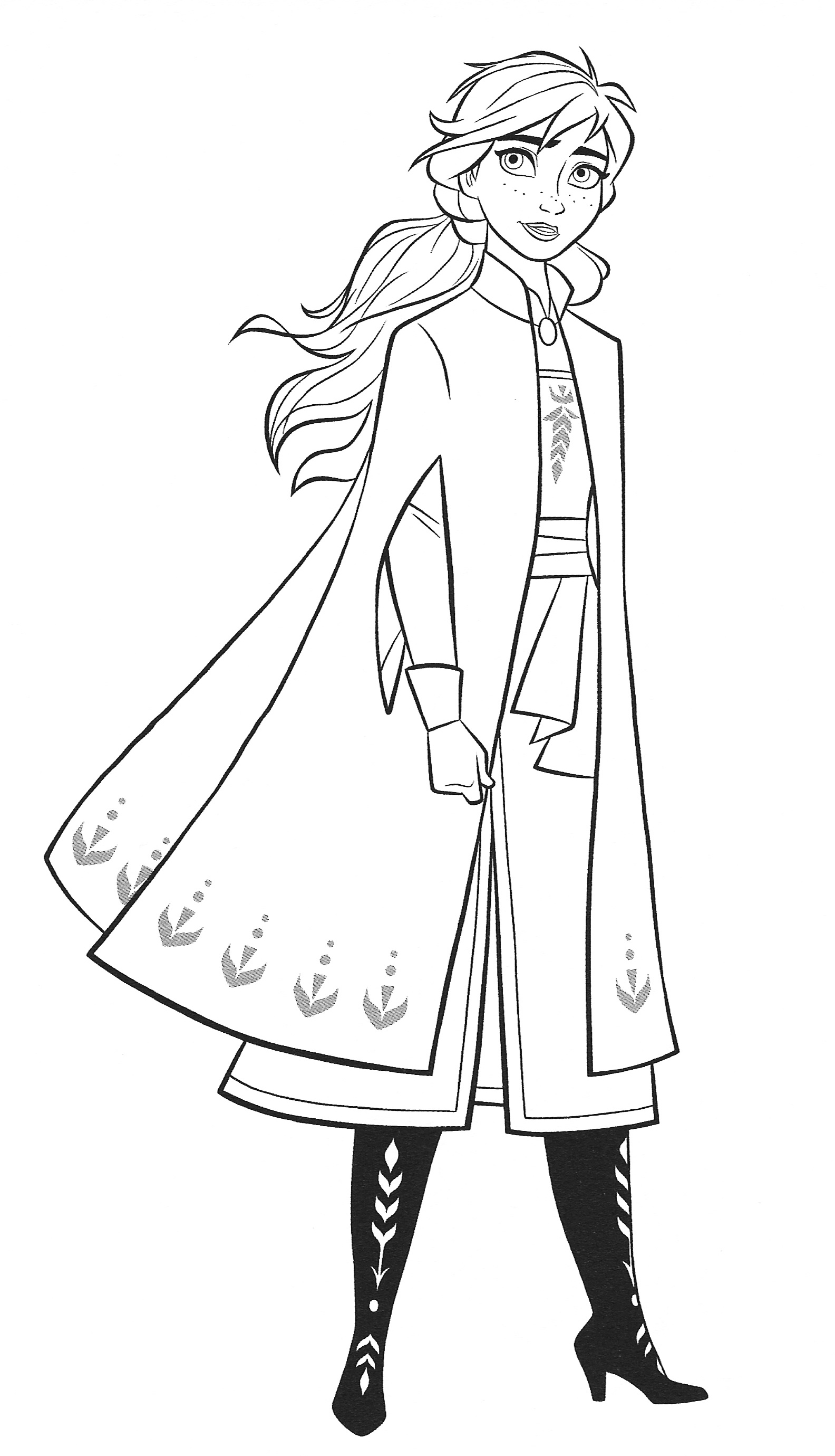 New frozen coloring pages with anna