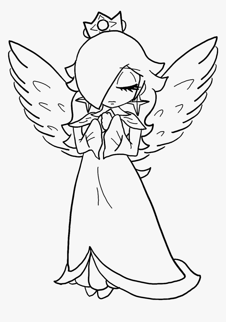 Rosalina mario coloring pages