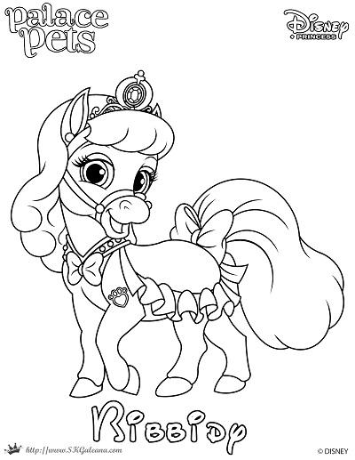 Bibbidy princess palace pet coloring page by skgaleana on