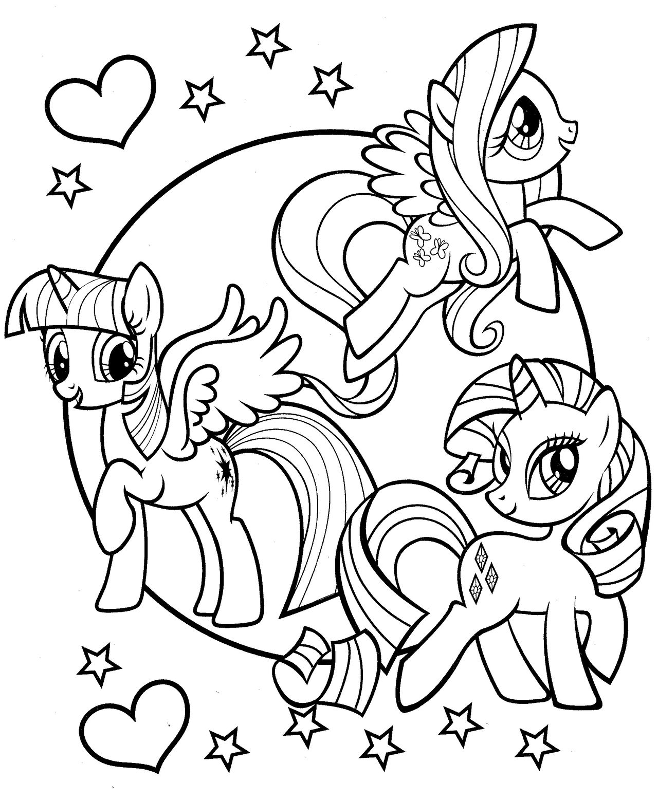 Mlp my little pony coloring page by magnificent