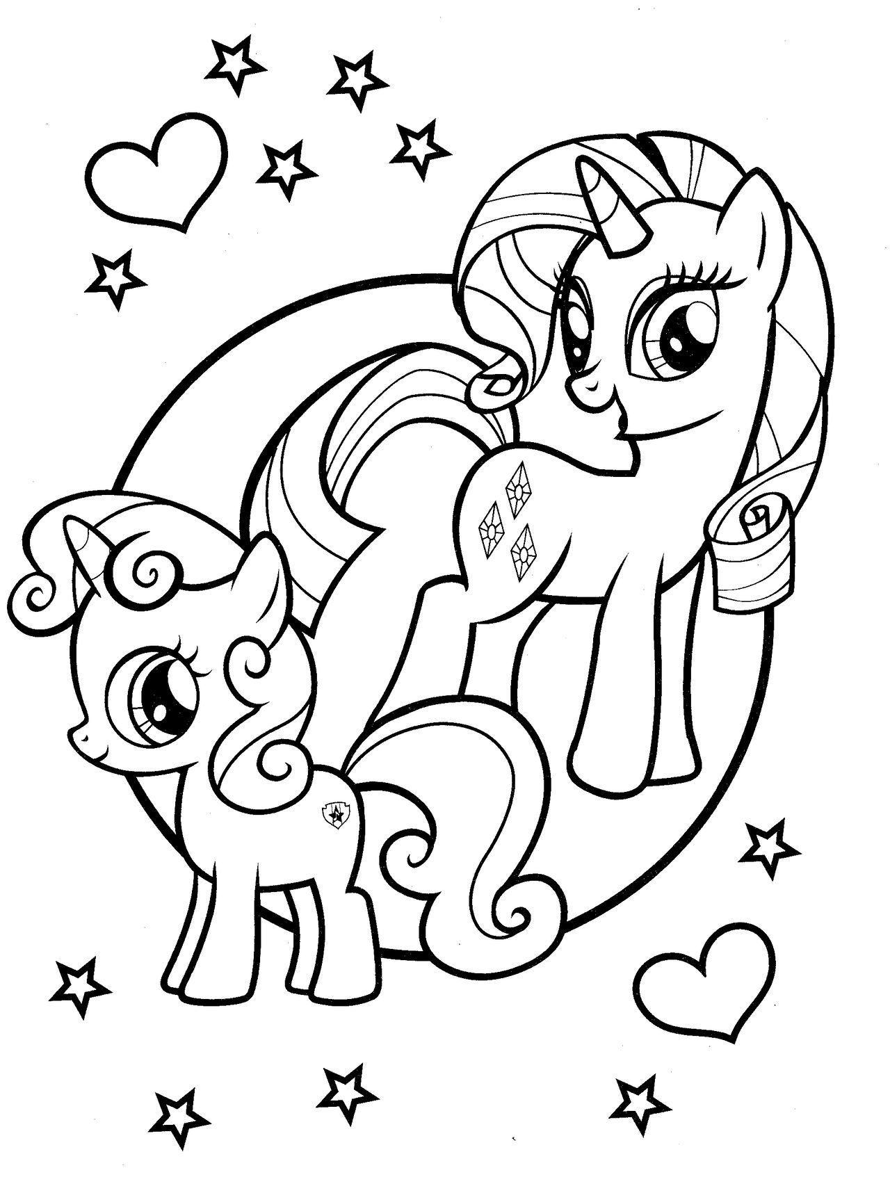 Mlp my little pony coloring page by magnificent