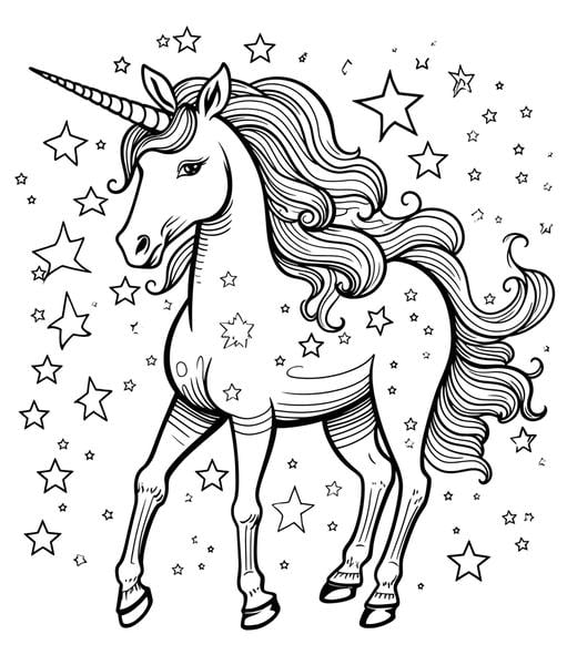Free printable unicorns coloring pages list