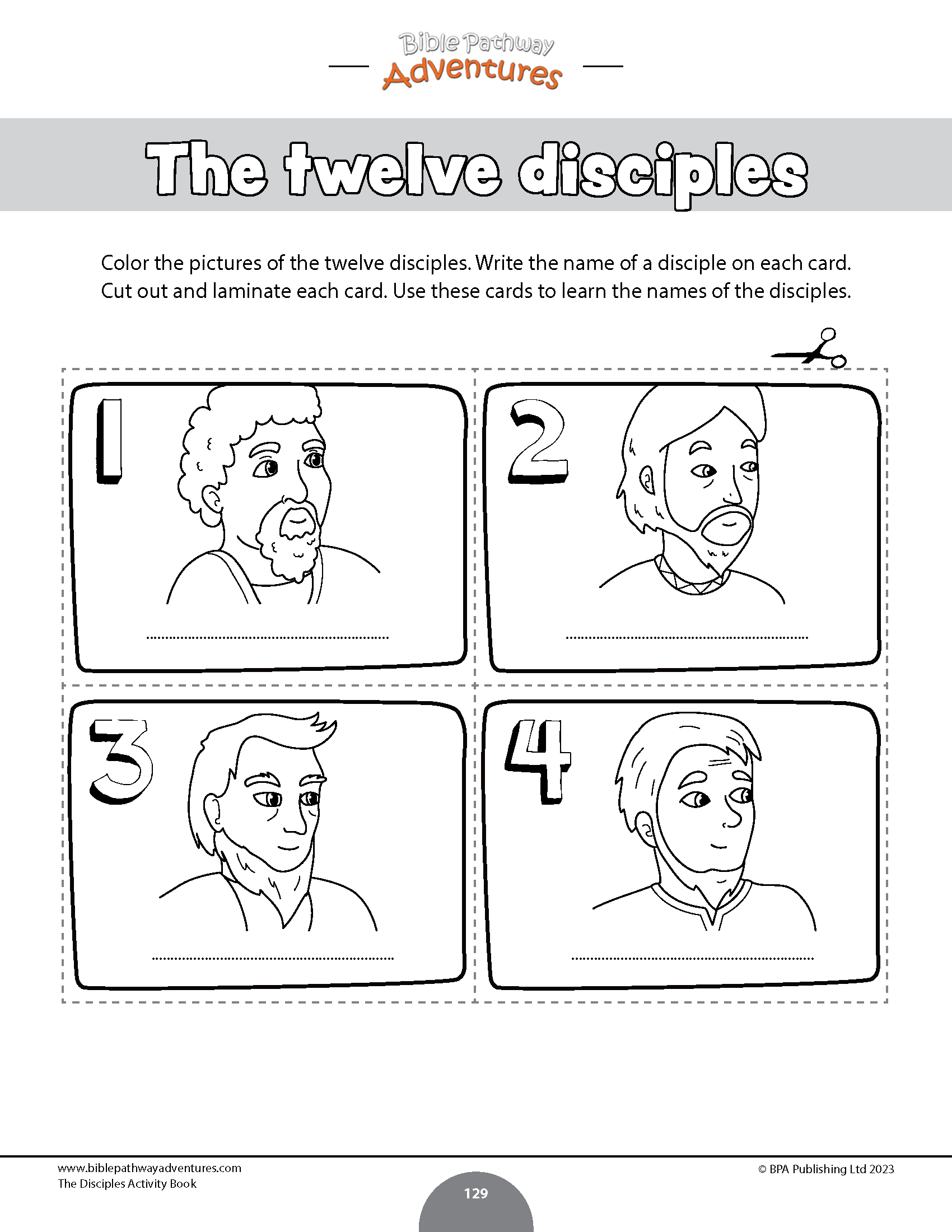 The disciples activity book pdf â bible pathway adventures