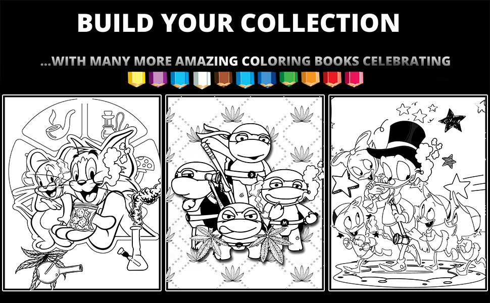 S cartoon stoner coloring book an amazing s cartoon stoner coloring pages for adults to color and relax stress great idea gift for cartoon fans w gilliland kenny books