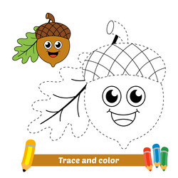 Acorn printable outline vector images