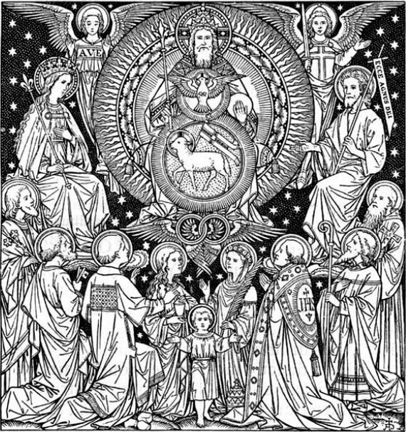 Catholic saints and all saints day coloring pages