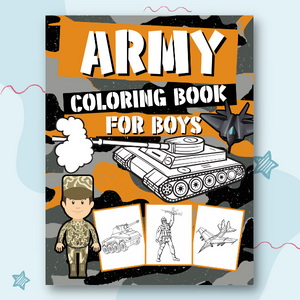 Army coloring book for boys military coloring pages for kids with heavy armored vehicles guns tanks soldiers planes robots air force navy and more m dolan georgina books