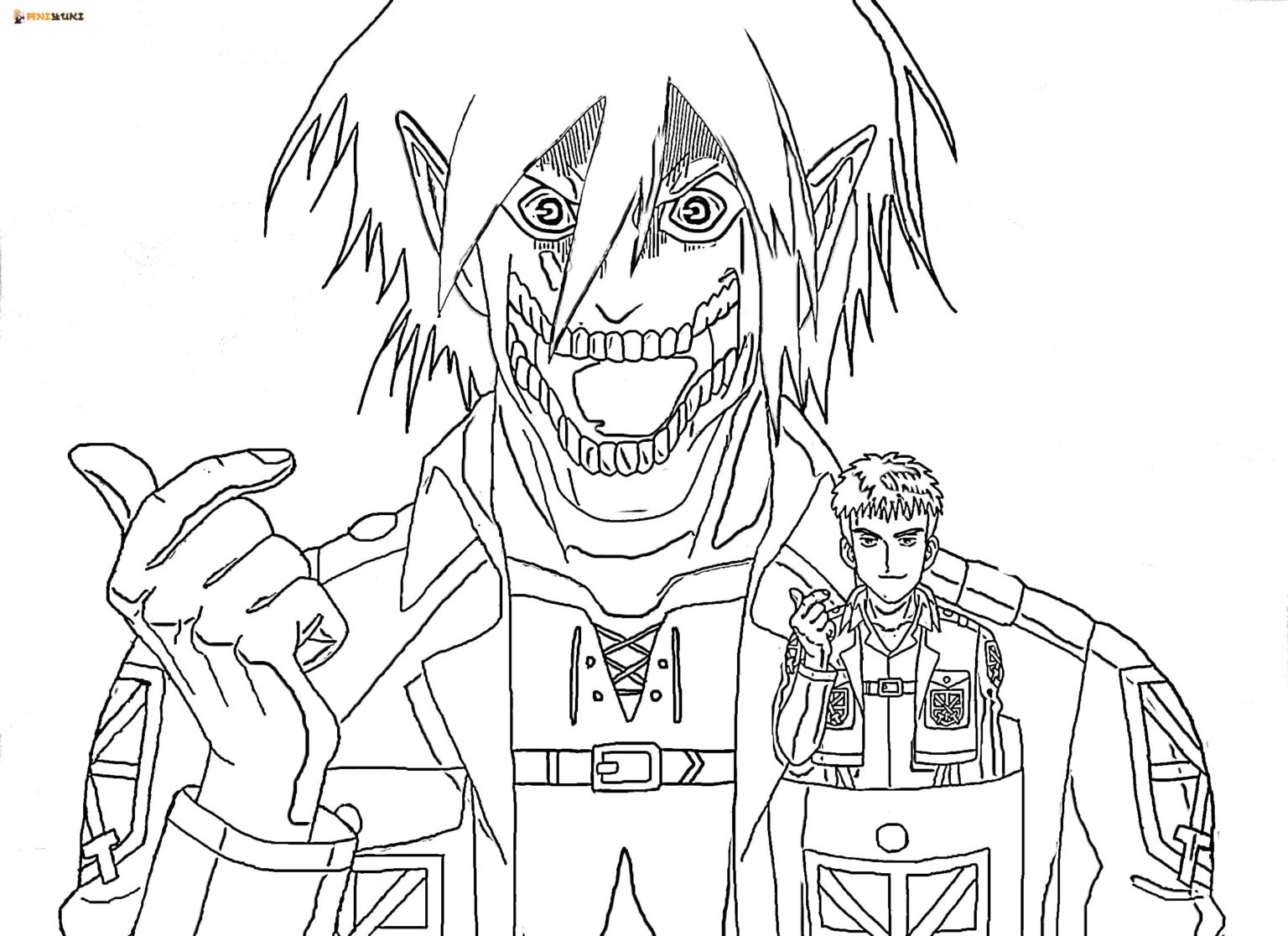 Attack on titan coloring pages
