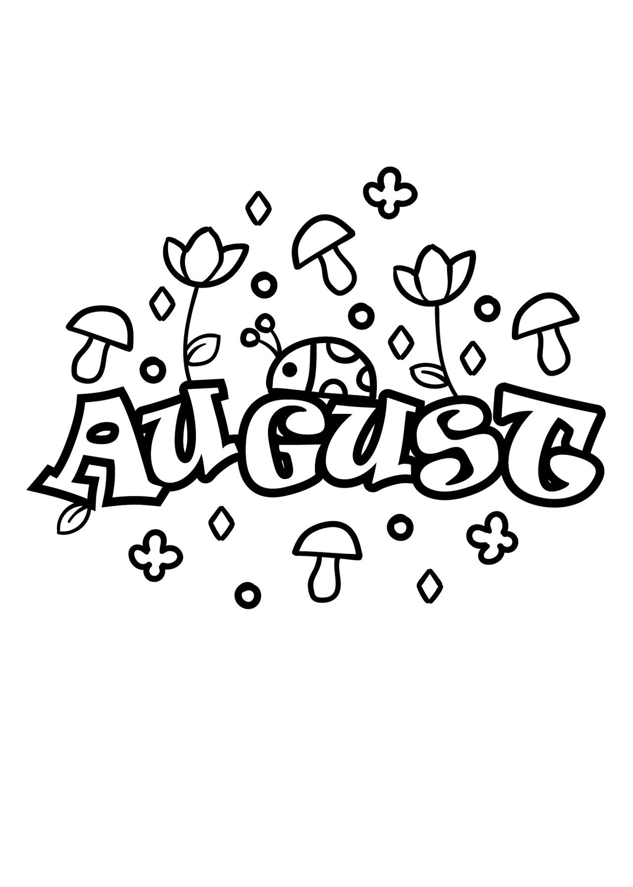 August coloring pages by coloringpageswk on