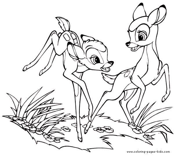 Bambi coloring pages