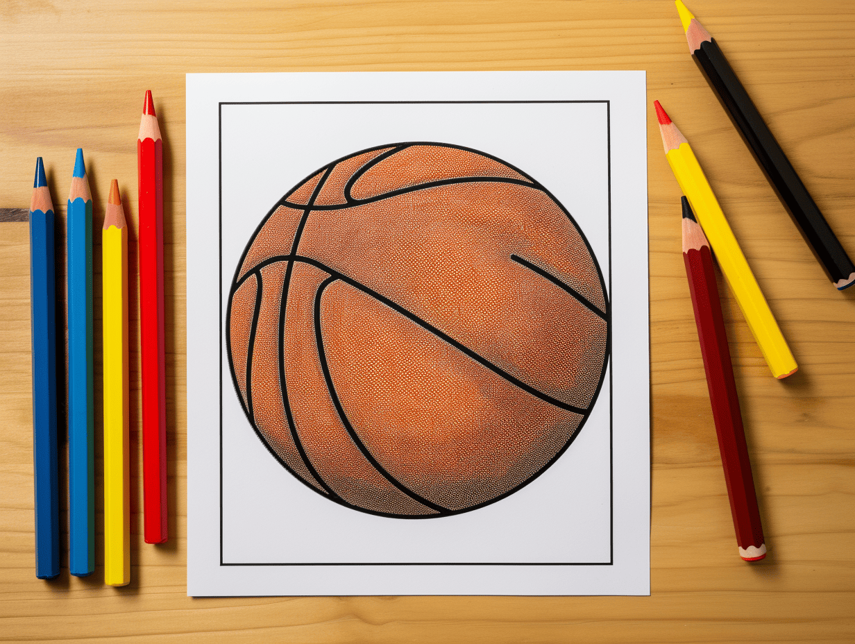 Basketball coloring pages free printable sheets