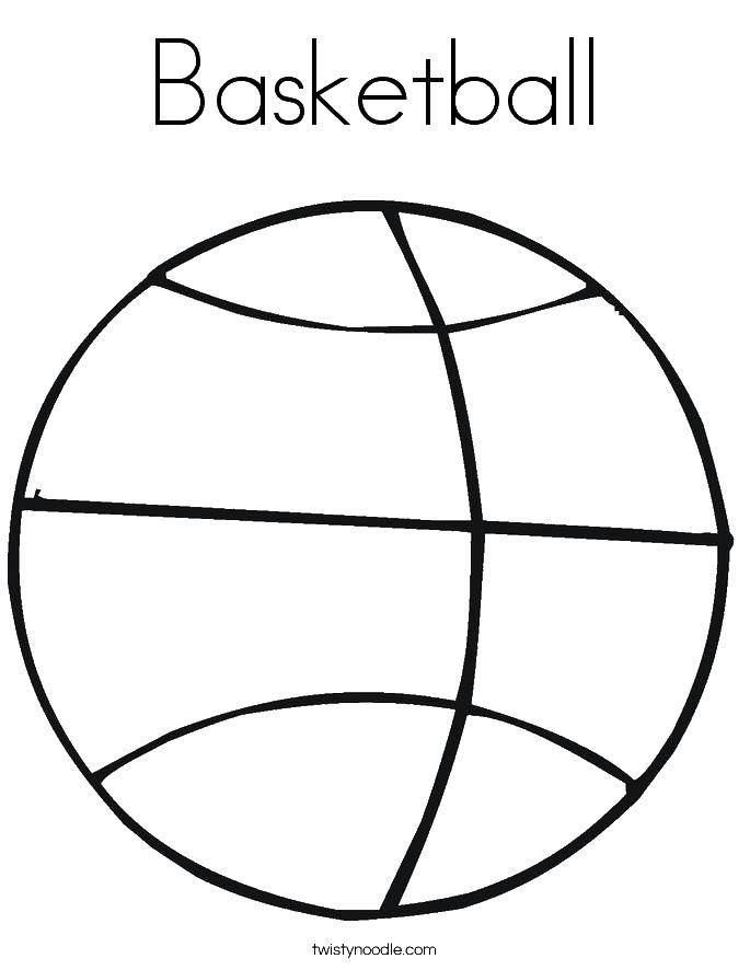 Online coloring pages coloring page basketball sport download print coloring page