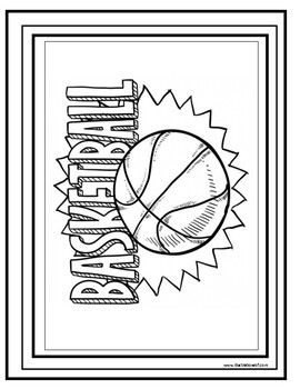 Basketball word search and coloring page sub plan use by ejjaidalis deli