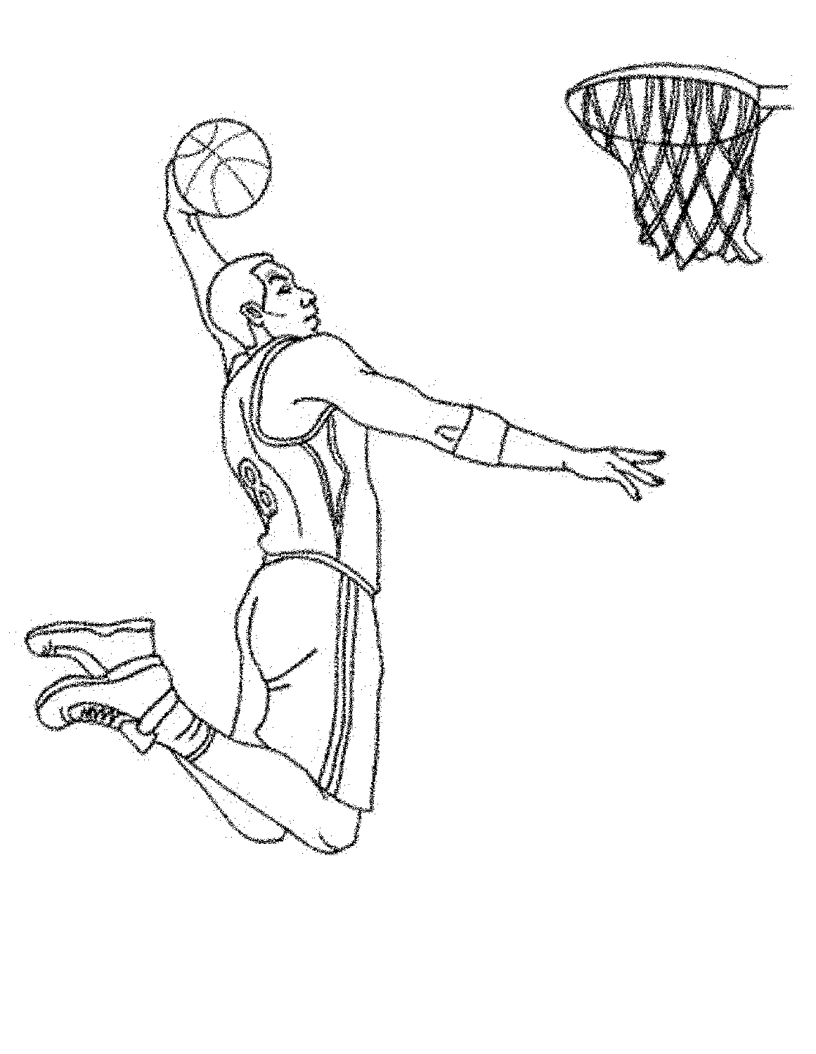 Free basketball color pages activity shelter