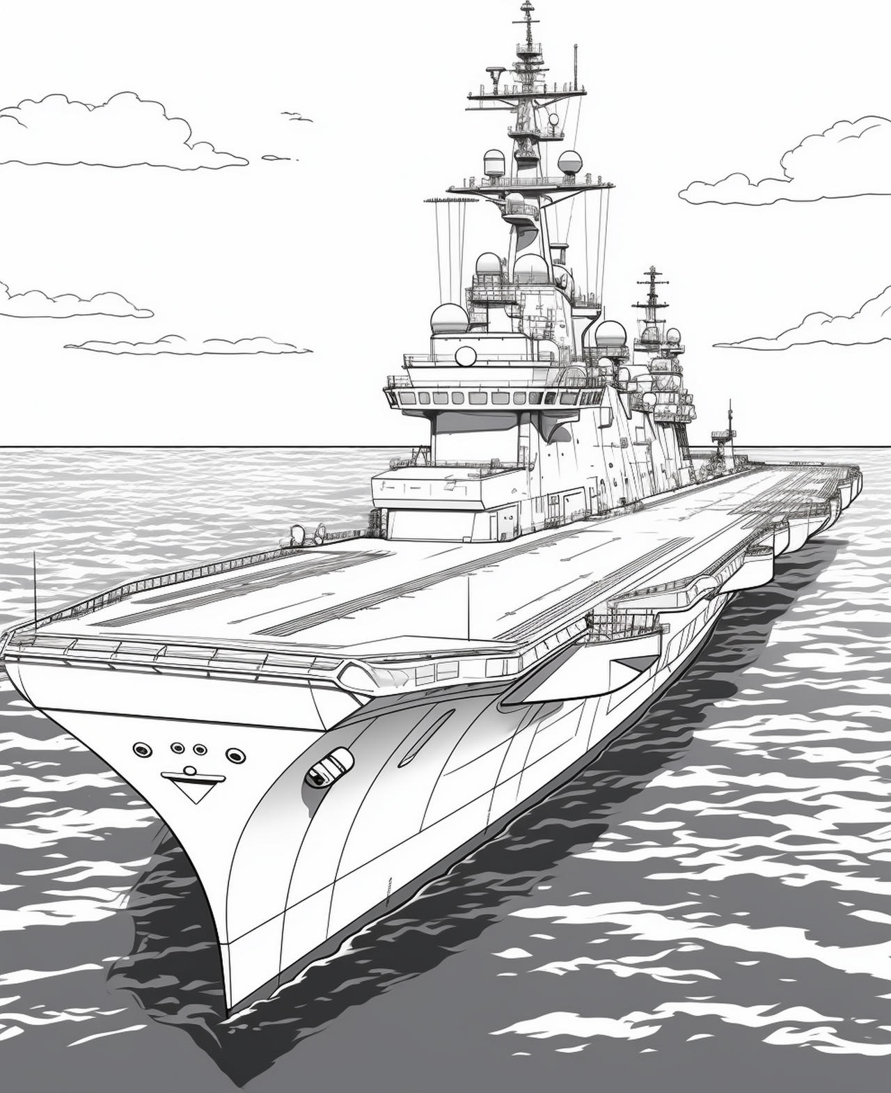 Warships coloring pages in premium quality by coloringbooksart on