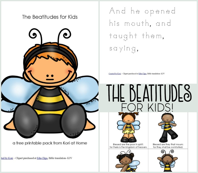 Free beatitudes for kids pack